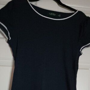 Lauren Navy Top XL 16